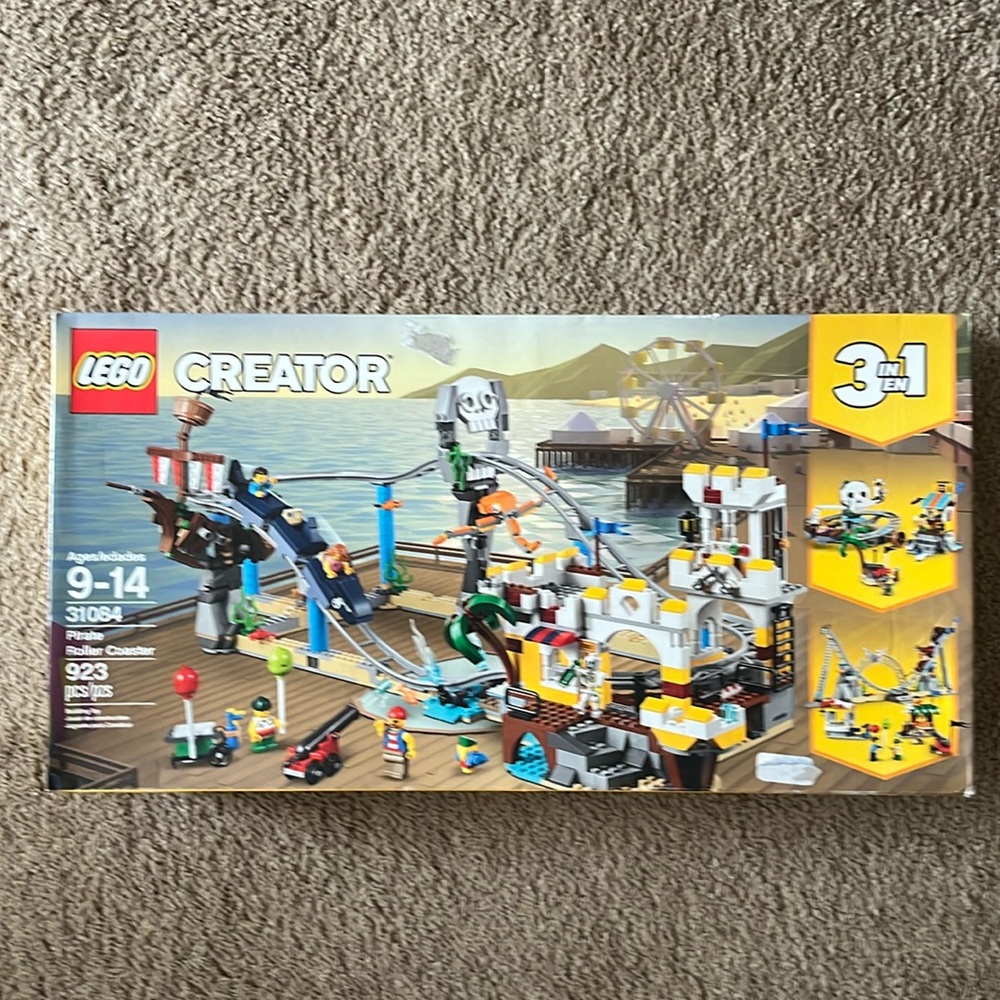 Lego Creator 3 in 1 Pirate Roller Coaster Set 31084- New in Box- never opened